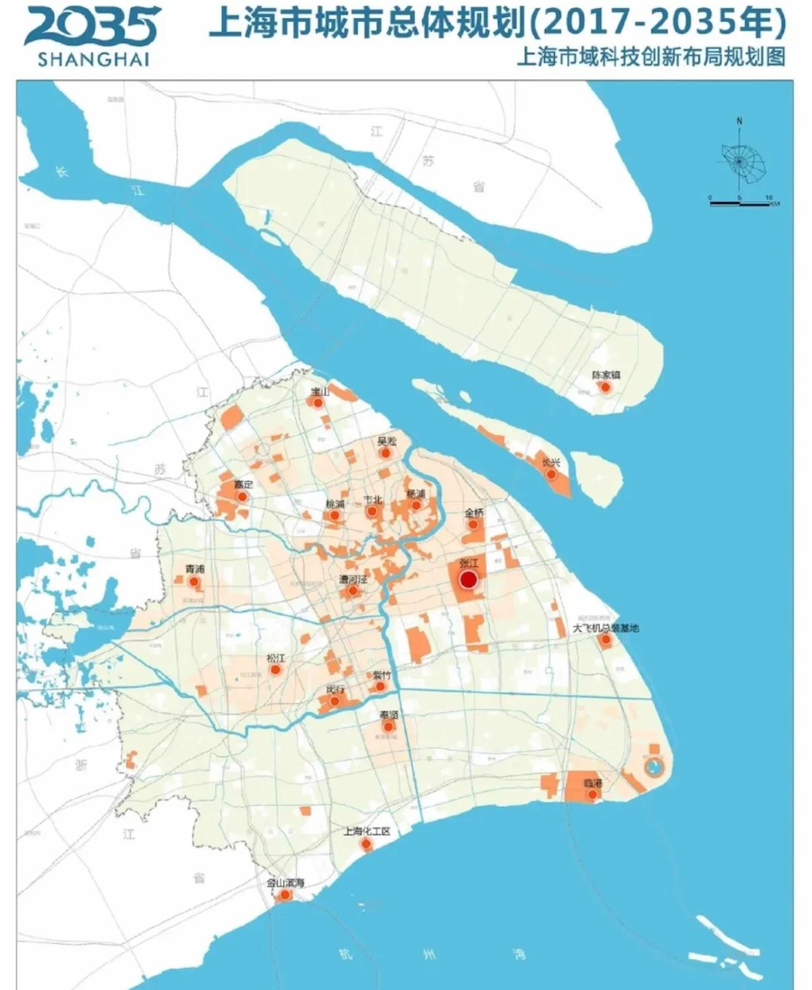 2035年上海市城市规划发布：产业区域重点布局助推经济升级