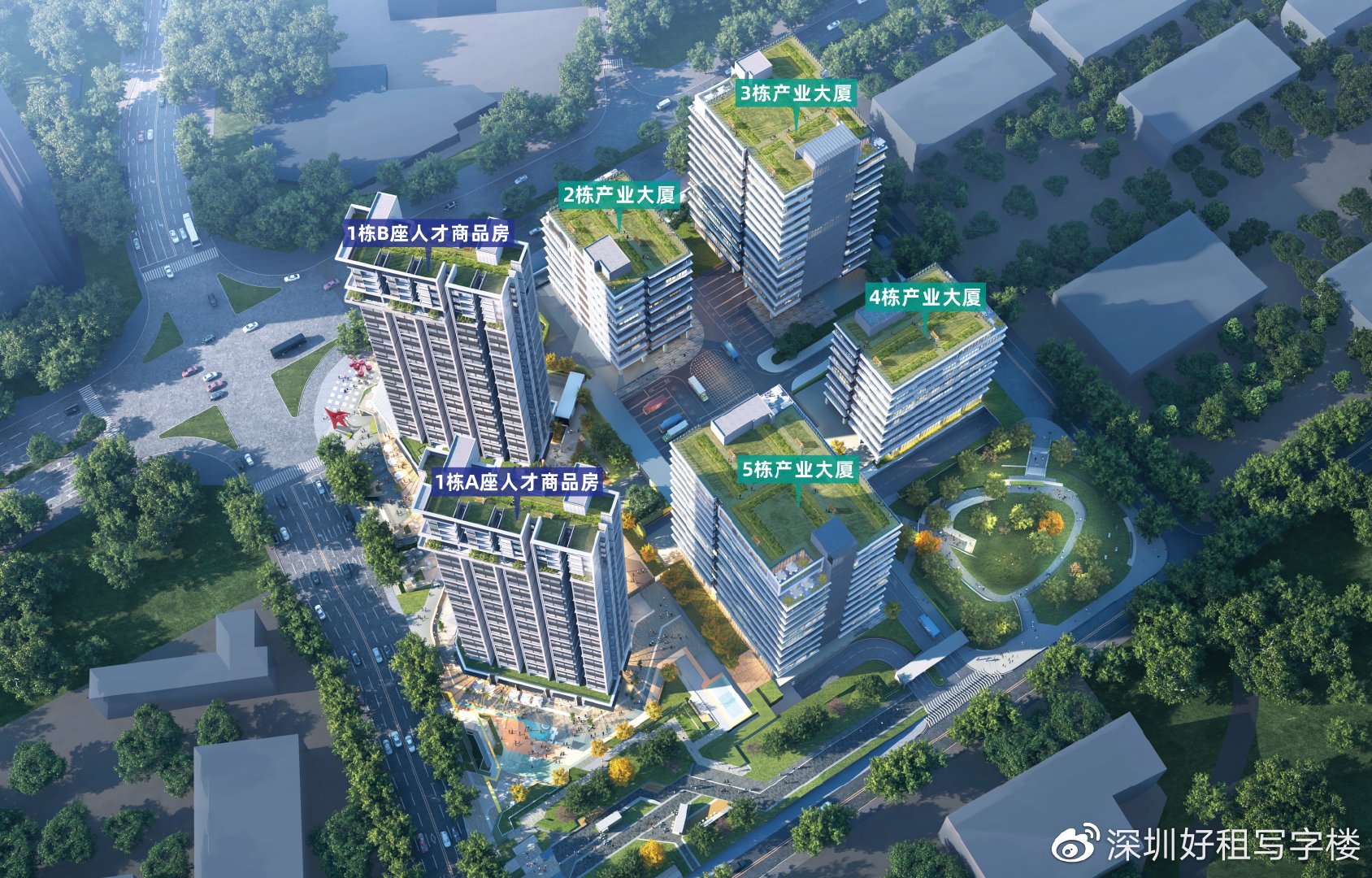 深圳龙华观澜厂房出售_共联都市智谷厂房整栋面积1.26万平米